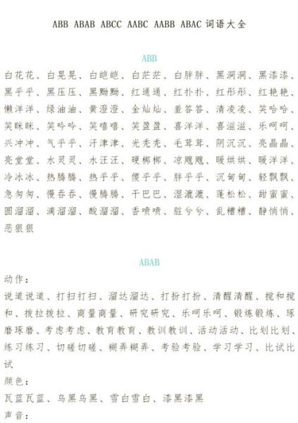 表示神态aabb的词语有哪些_如何用在作文里