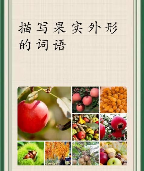 果实漂亮怎么形容_果实漂亮有哪些词语