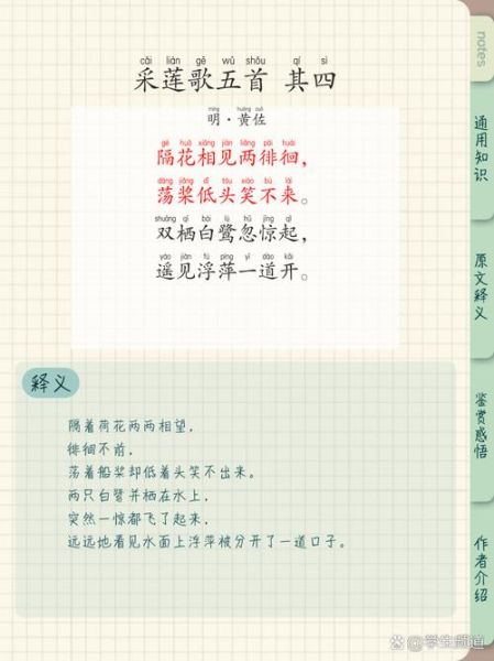 采莲诗词有哪些_采莲描写手法有哪些