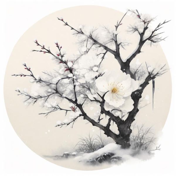 雪中梅花唯美词语有哪些_如何描写雪中梅花意境