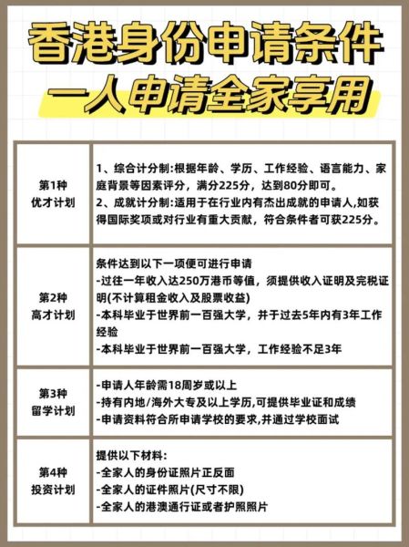 香港技术移民条件_如何申请香港技术移民
