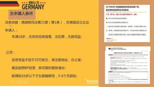 德国企业家移民条件_德国企业家移民流程