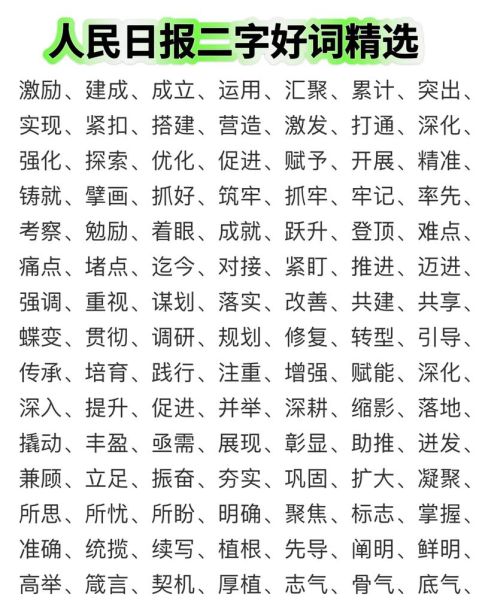 品格词语2字有哪些_如何运用
