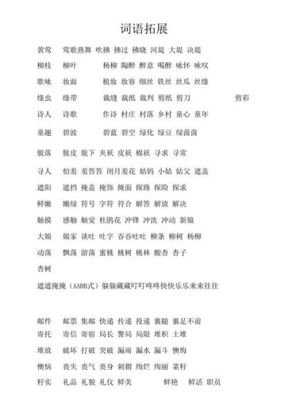 呱呱照样子词语有哪些_怎么快速仿写