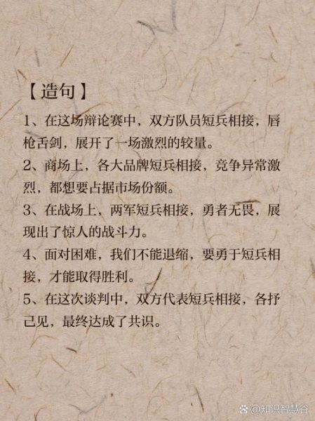 短兵相接是什么意思_短兵相接的典故来源