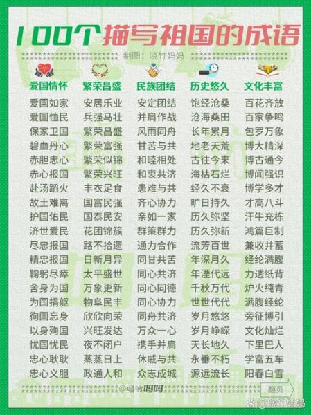 祖国类似的词语有哪些_如何区分使用