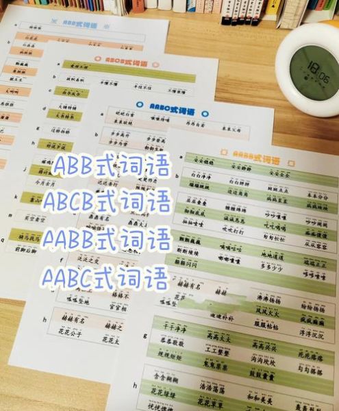 什么是Ab ab式词语_如何灵活运用Ab ab式词语