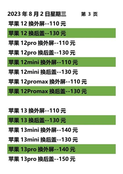 换手机屏幕多少钱_换手机屏幕价格一般多少