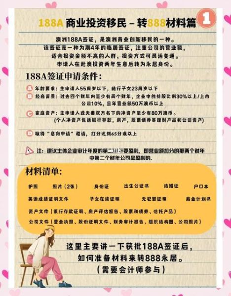 澳洲188A签证要求_188A转888永居条件