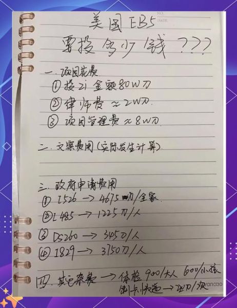 美国eb1移民费用多少钱_美国eb1移民费用明细