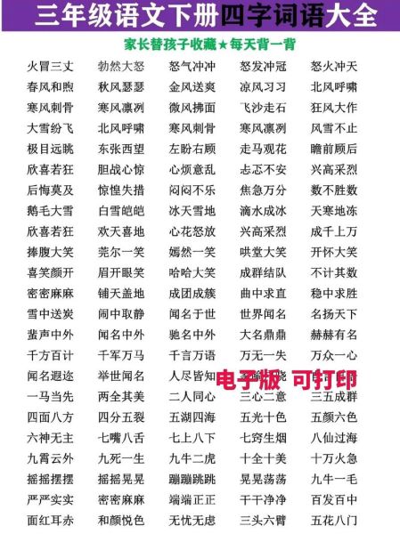 描写整齐的词语有哪些_四字词语大全