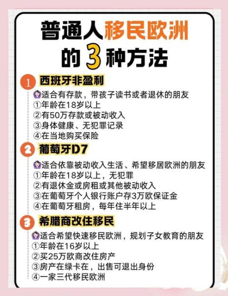 能移民都移民_普通人如何低成本移居海外