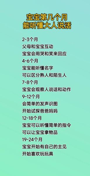 婴儿几个月开始听懂大人说话_如何教宝宝听懂指令