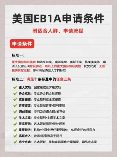 美国移民杰出人才申请条件_如何准备EB1A材料