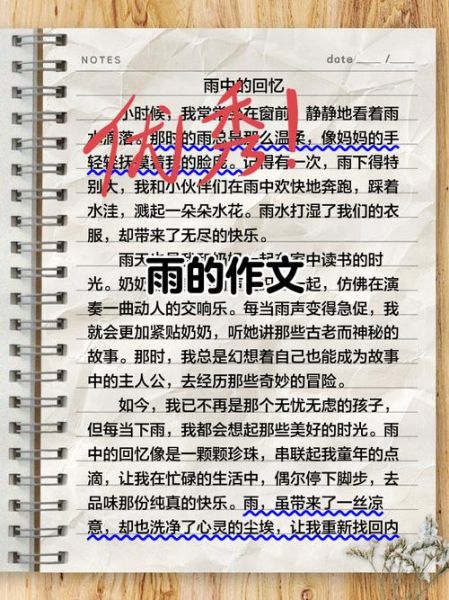 雨急的四字词语有哪些_如何运用在作文里