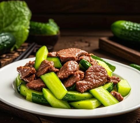 黄瓜炒牛肉怎么炒才嫩_黄瓜炒牛肉要不要焯水