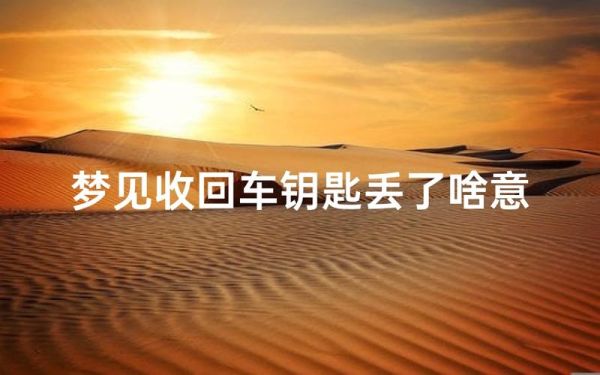 梦见车丢了是什么意思_车丢了预示什么