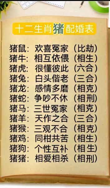 男属猪配什么属相最好_属猪男最佳婚配属相
