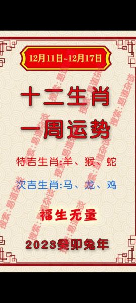 本周运势_属相运势查询