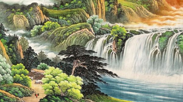 财运山水图挂哪里好_山水画招财禁忌