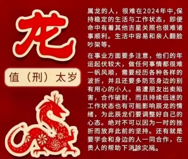 2024龙年运势如何_龙年犯太岁怎么化解