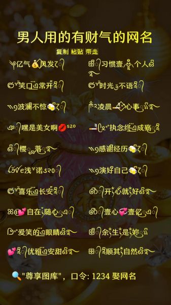 财运男人网名怎么取_财运男人网名大全