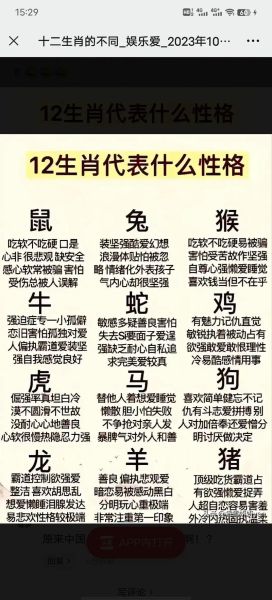 属相有哪些_属相与性格关系