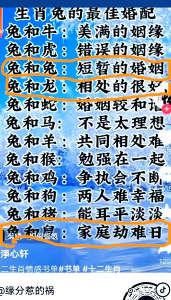 属兔女和什么属相最配_属兔女婚姻最佳配对