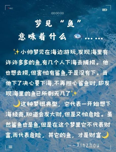 梦到海边抓鱼_周公解梦