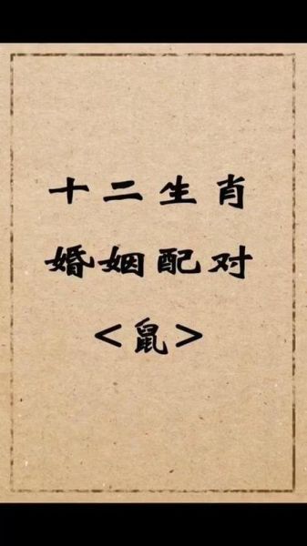 属鼠和什么属相最配_属鼠婚配哪个属相最好