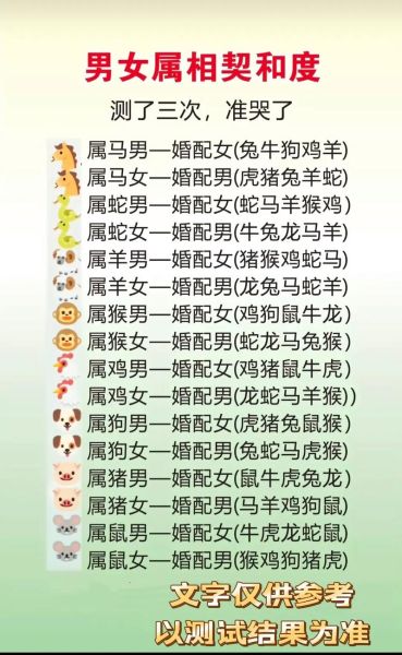 属相血型配对靠谱吗_如何提升感情契合度