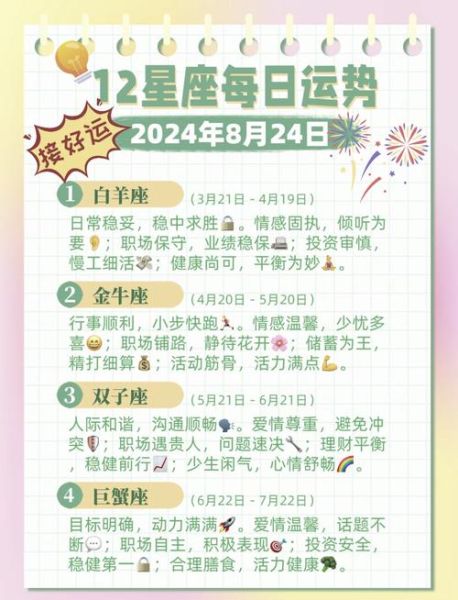 2016年8月星座运势详解_8月星座运势查询
