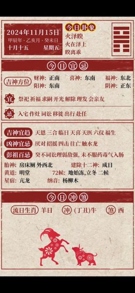 11月15日运势如何_今天宜做什么