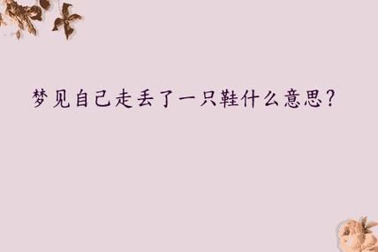 梦到送人鞋是什么意思_梦到送人鞋预示什么
