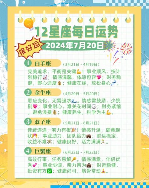苏珊米勒七月星座运势_2024年7月运势详解