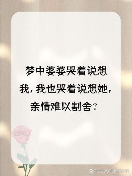梦到婆婆是什么意思_梦见婆婆代表什么
