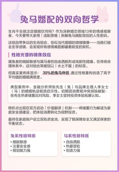 属兔和属马婚姻合不合_兔马配对优缺点