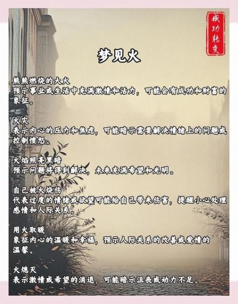 梦到失火是什么意思_梦到失火预示什么