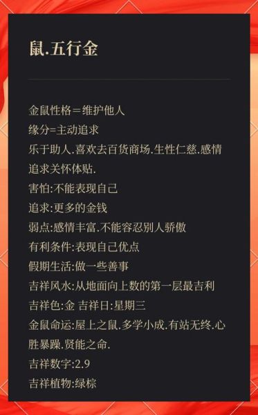 鼠年出生的人性格特点_鼠年运势如何