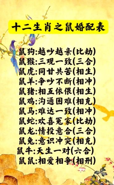 男属鼠最佳婚配属相_属鼠男和什么属相最配