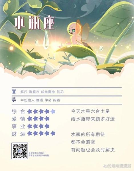 水瓶座7月9日运势_今日宜做什么