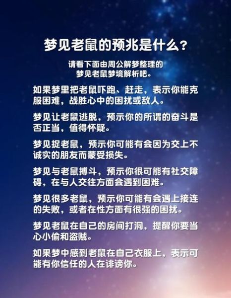 梦到捏死老鼠_梦见老鼠死了预示什么