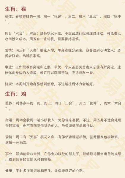 董易奇一周生肖运势_本周运势如何