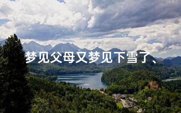 梦到下雪是什么征兆_梦见下雪预示什么