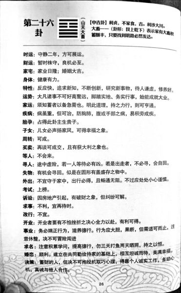 山天大畜卦测财运_如何提升财富运势