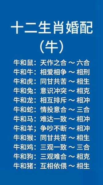 男人属牛配什么属相最好_属牛男婚姻最佳配对