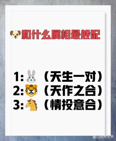 属狗和什么属相最配_属狗相冲属相有哪些