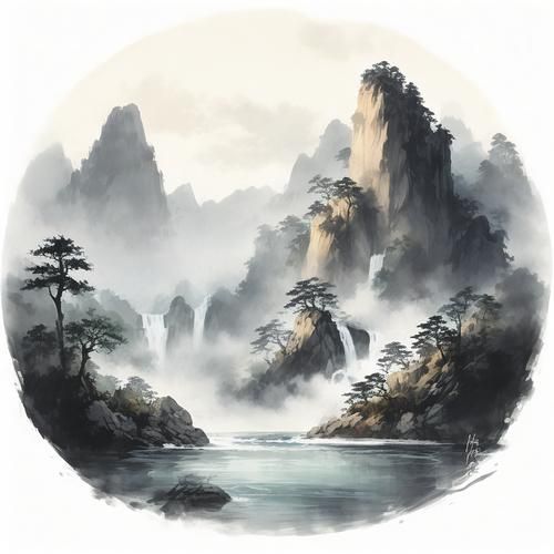 旺财运头像山水怎么选_山水画头像真的能招财吗