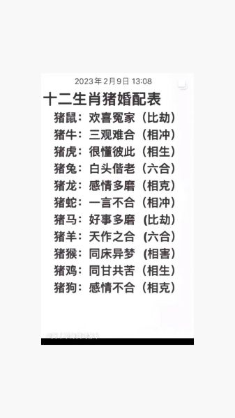 猪和什么属相不合_猪和蛇相冲吗