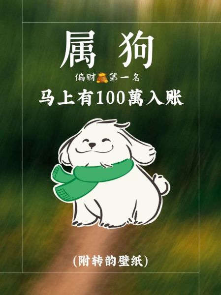 属狗昨日财运如何_属狗人昨日偏财运势